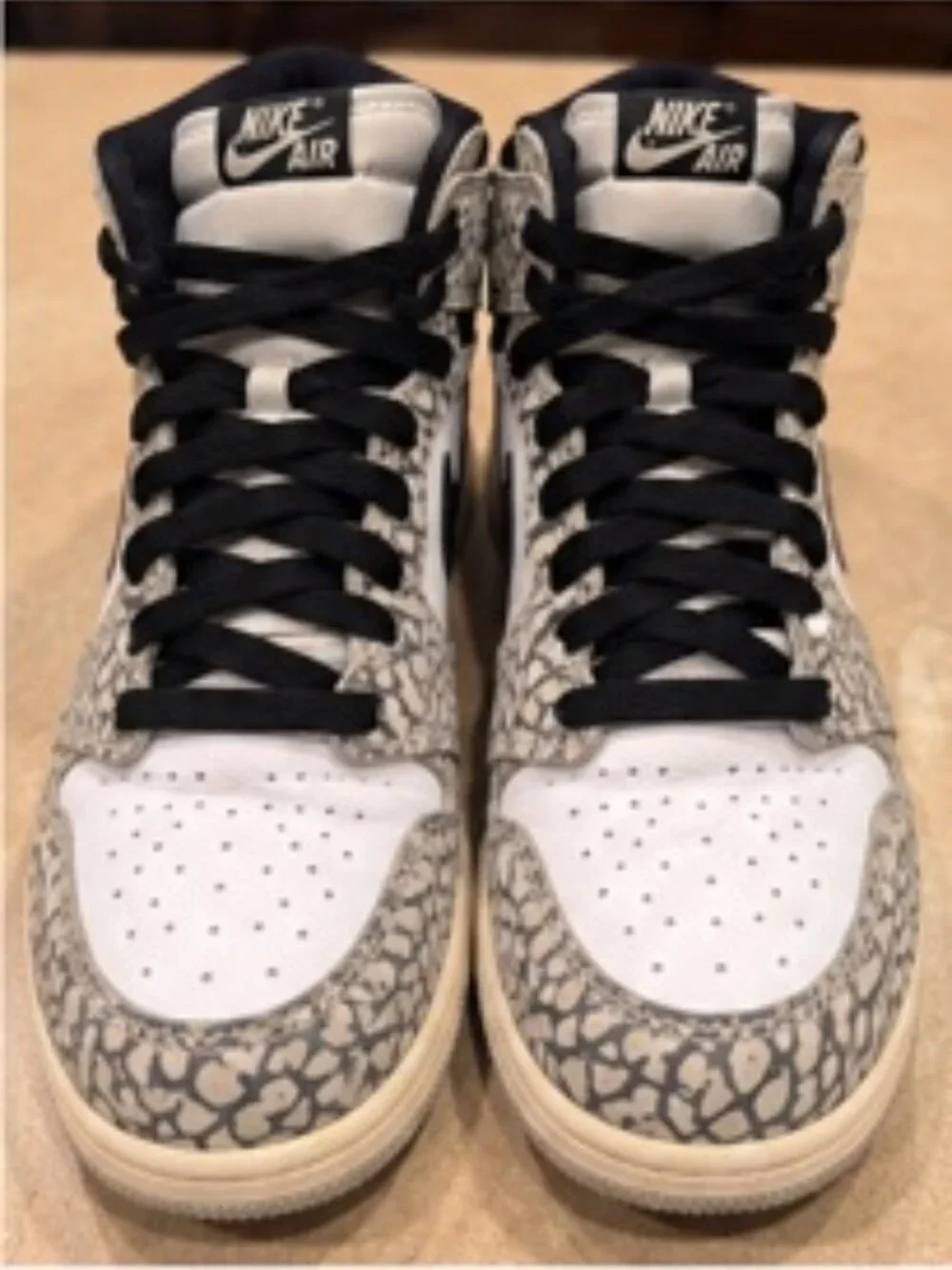 Air Jordan 1 Retro High OG “White Cement” — 7Y